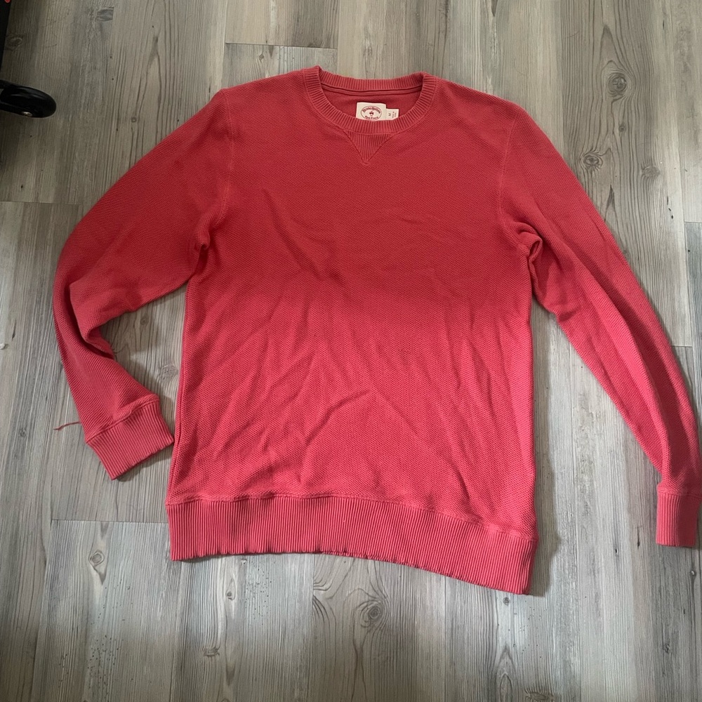 Brooks Brothers red fleece sweater
